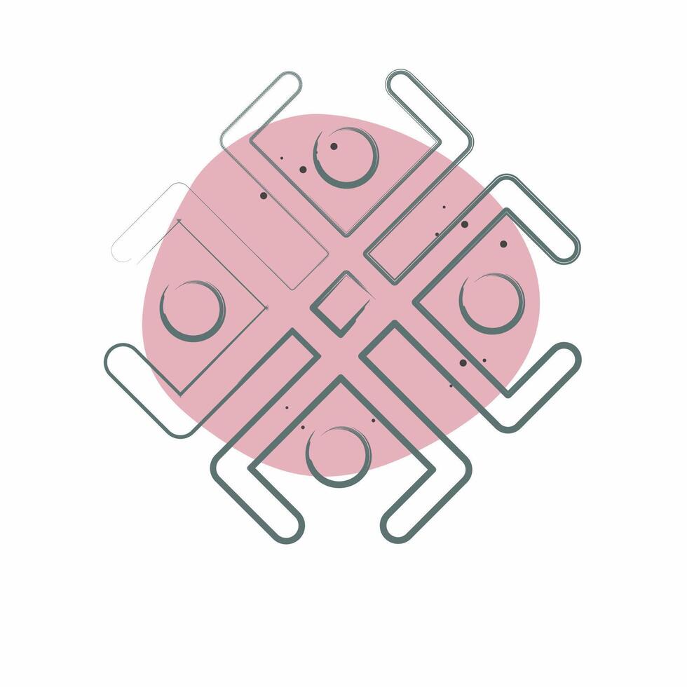 Icon Astrology Symbol. related to Astrology symbol. Color Spot Style. design editable vector
