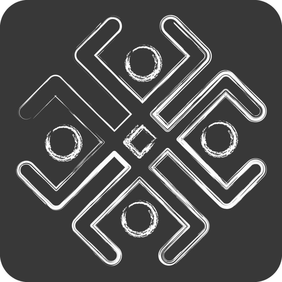 Icon Astrology Symbol. related to Astrology symbol. chalk Style. design editable vector