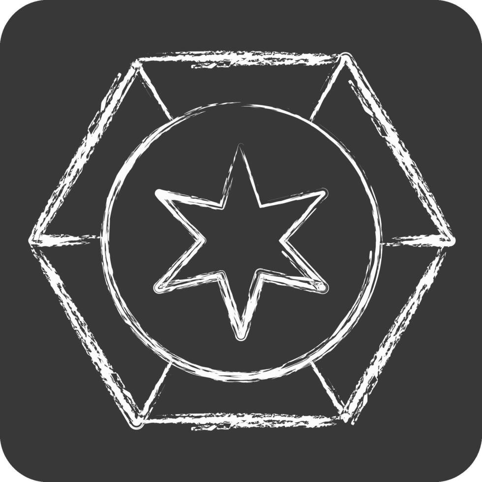 Icon Astrology. related to Astrology symbol. chalk Style. design editable vector