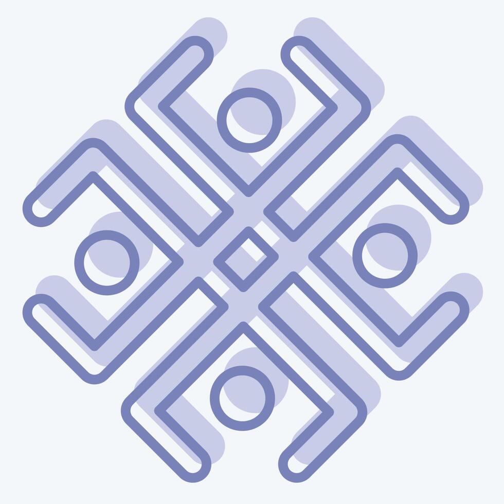 Icon Astrology Symbol. related to Astrology symbol. two tone style. design editable vector