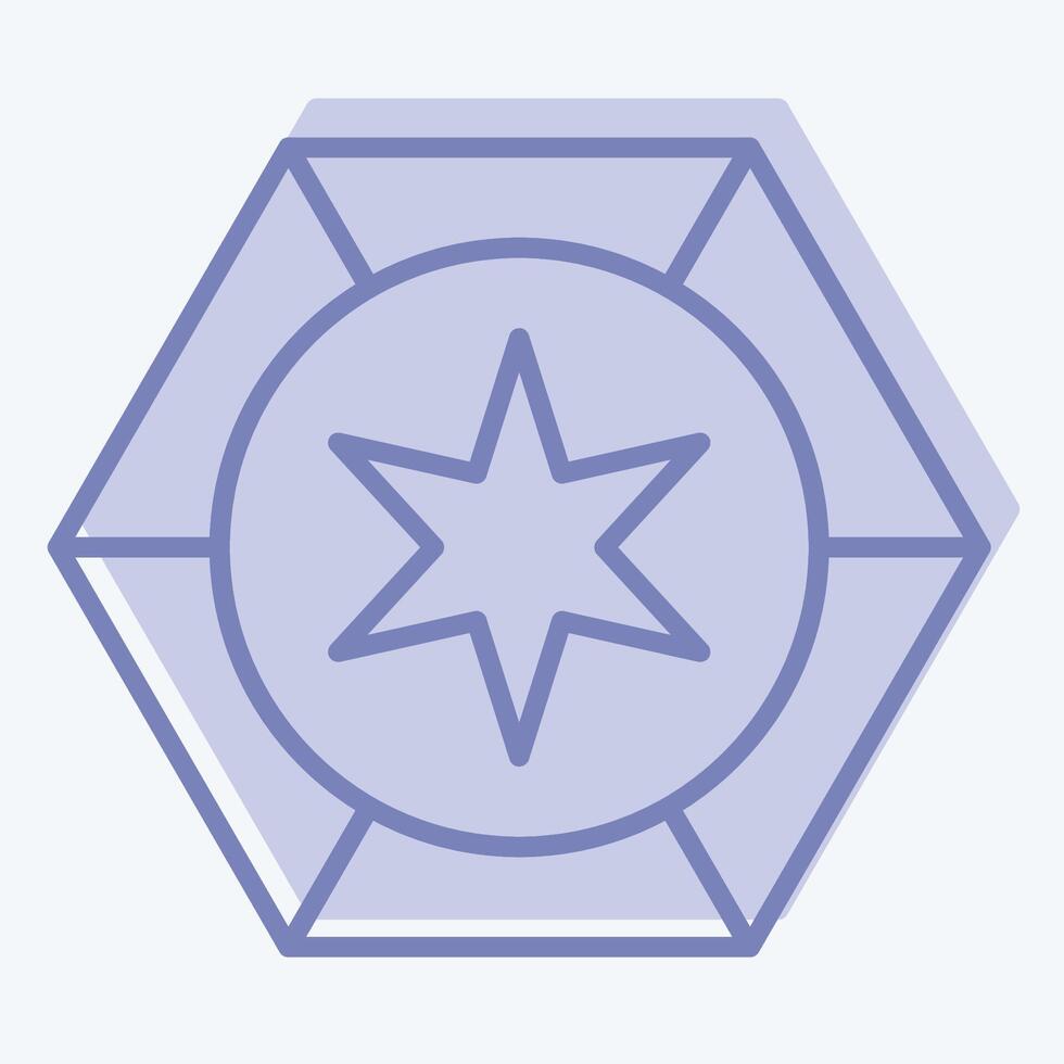 Icon Astrology. related to Astrology symbol. two tone style. design editable vector