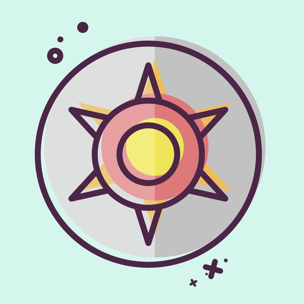 Icon Astrology Star. related to Astrology symbol. MBE style. design editable vector