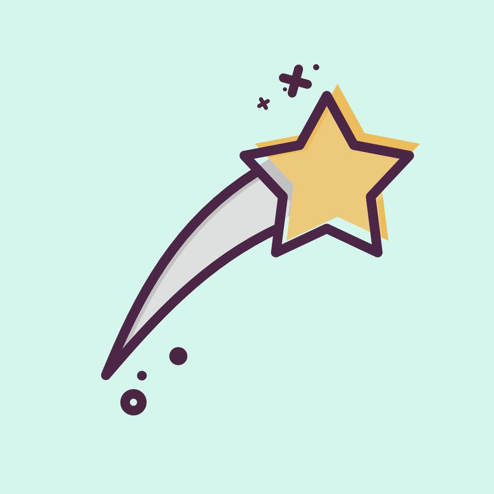 Icon Astrology Stars. related to Astrology symbol. MBE style. design editable vector