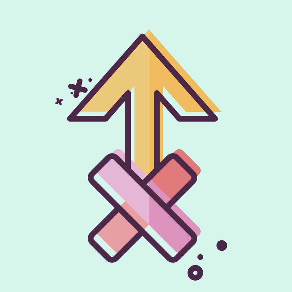 Icon Zeus. related to Astrology symbol. MBE style. design editable vector
