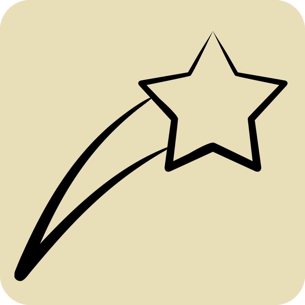 Icon Astrology Stars. related to Astrology symbol. hand drawn style. design editable vector