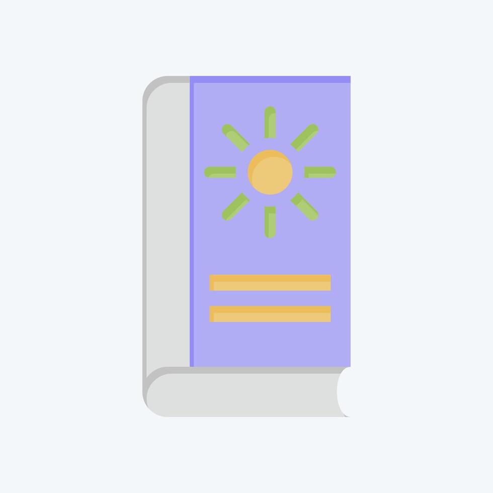 Icon Astrology Book. related to Astrology symbol. flat style. design editable vector