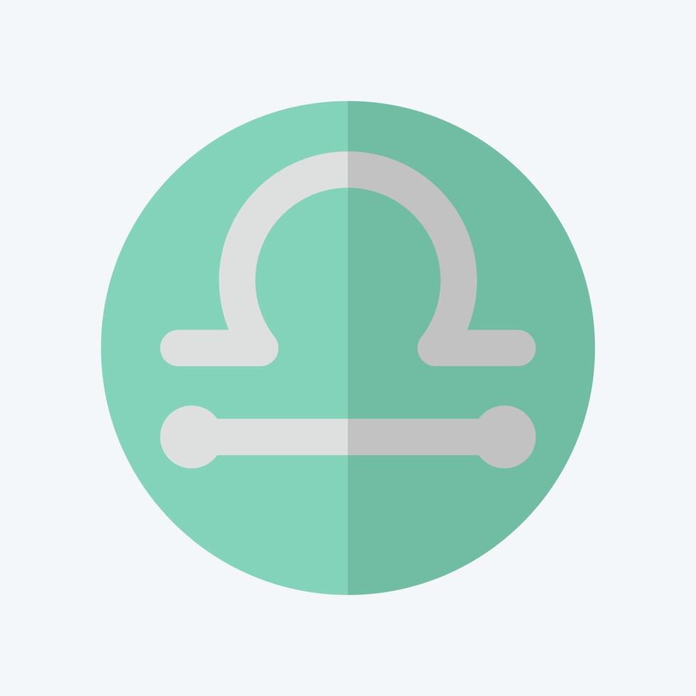 Icon Libra. related to Astrology symbol. flat style. design editable vector
