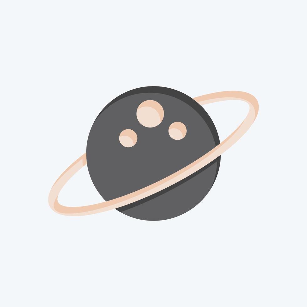 Icon Space. related to Astrology symbol. flat style. design editable vector