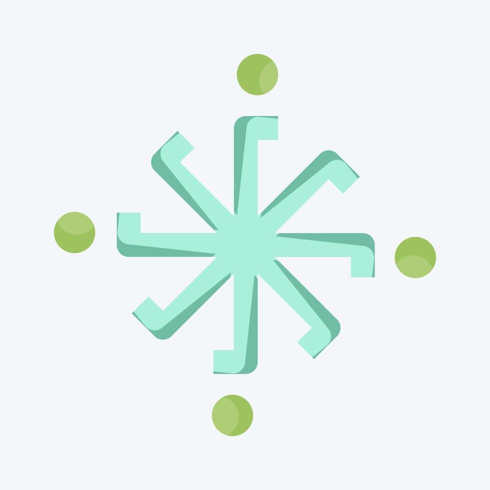 Icon Symbol Astrology. related to Astrology symbol. flat style. design editable vector
