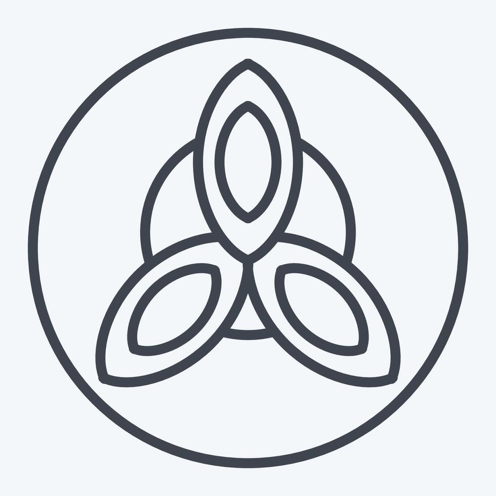 Icon Astrology Birth Chart. related to Astrology symbol. line style. editable vector