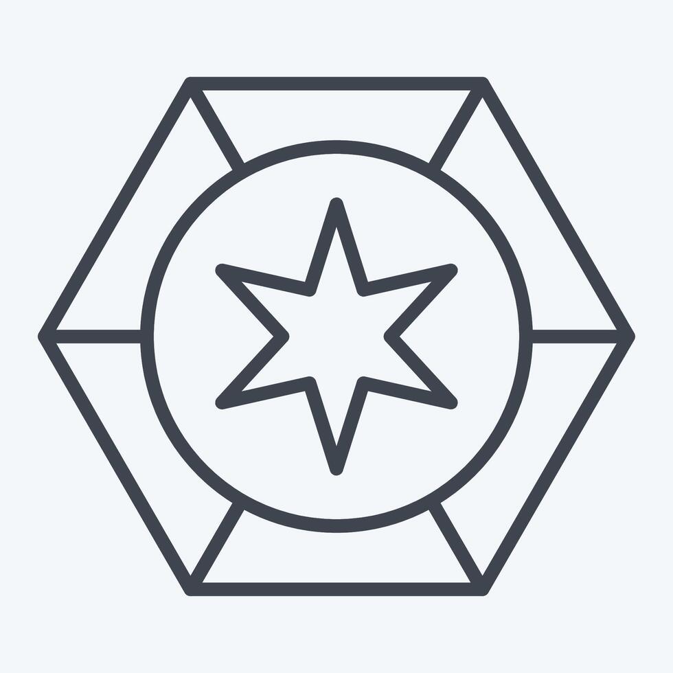 Icon Astrology. related to Astrology symbol. line style. design editable vector