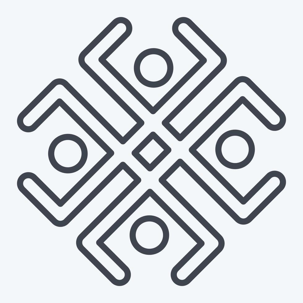 Icon Astrology Symbol. related to Astrology symbol. line style. design editable vector