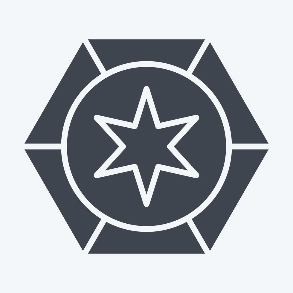 Icon Astrology. related to Astrology symbol. glyph style. design editable vector