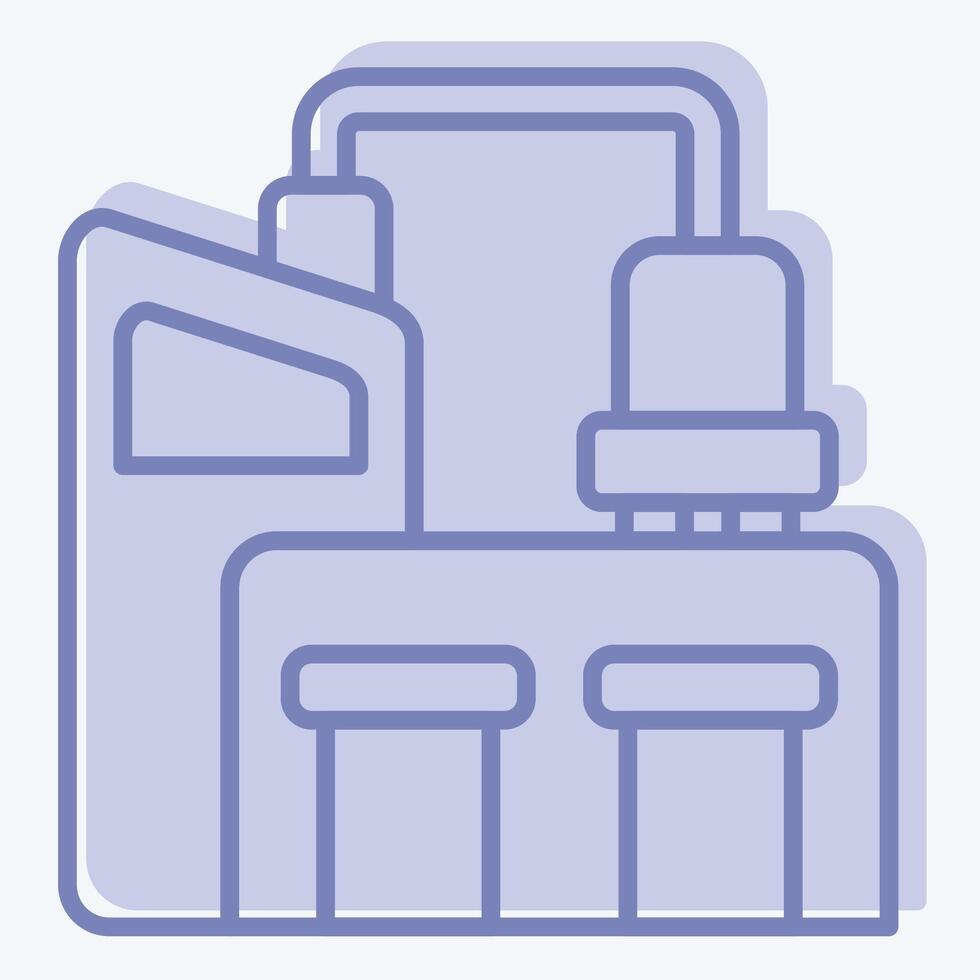Icon Bussiness. related to Industry symbol. two tone style. design editable vector