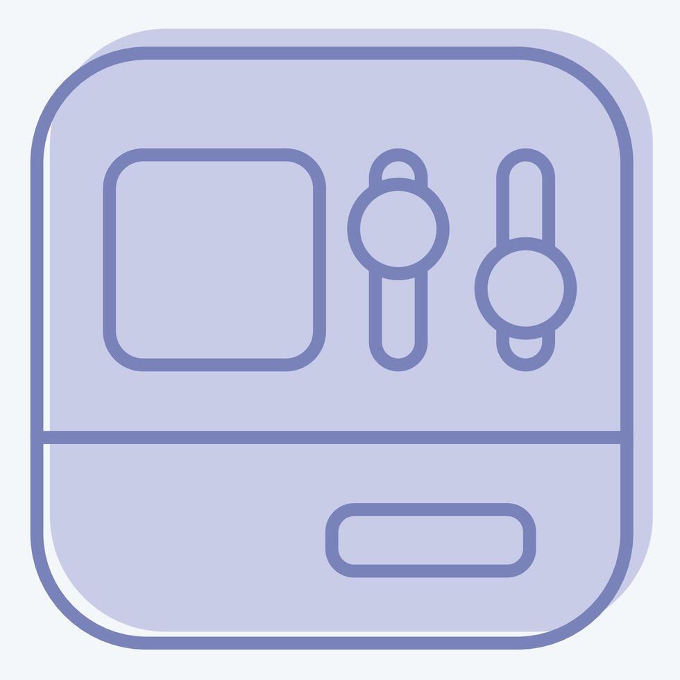 Icon Dashboard. related to Industry symbol. two tone style. design editable vector