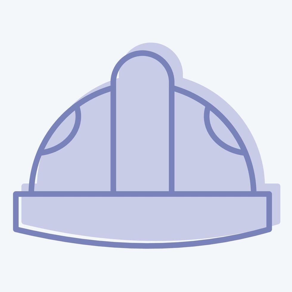 Icon Helmat. related to Industry symbol. two tone style. design editable vector