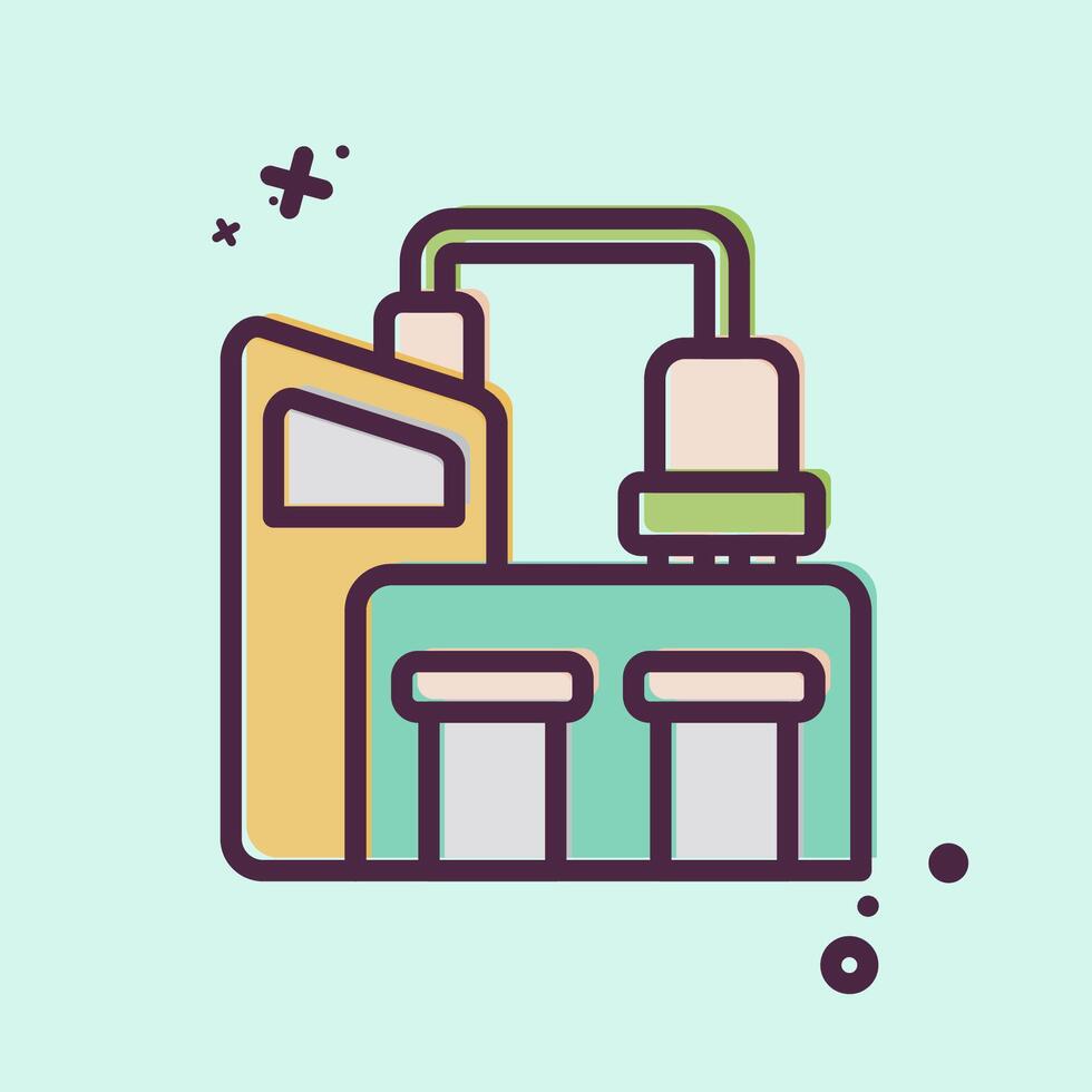 Icon Bussiness. related to Industry symbol. MBE style. design editable vector