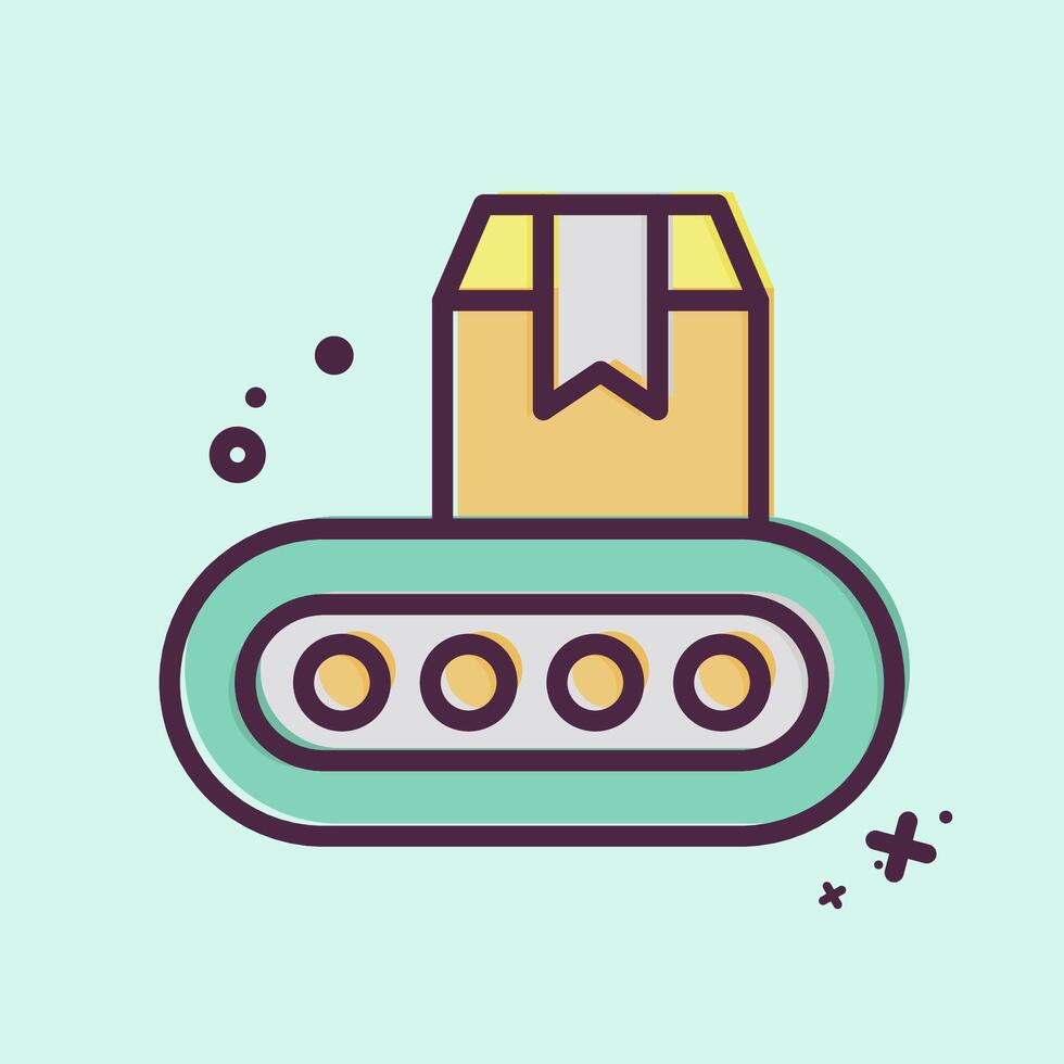 Icon Industrial Robot. related to Industry symbol. MBE style. design editable vector