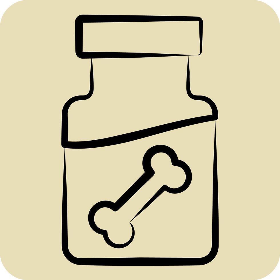 Icon Dipple Oil. related to Industry symbol. hand drawn style. design editable vector