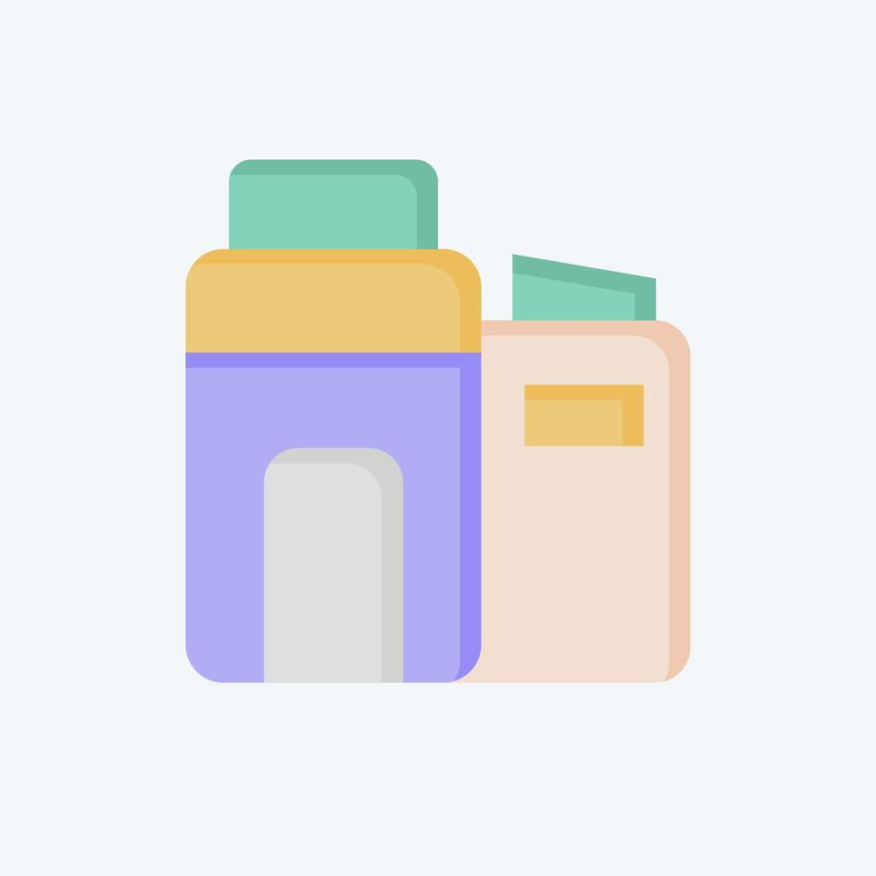 Icon Eco Factory. related to Industry symbol. flat style. design editable vector