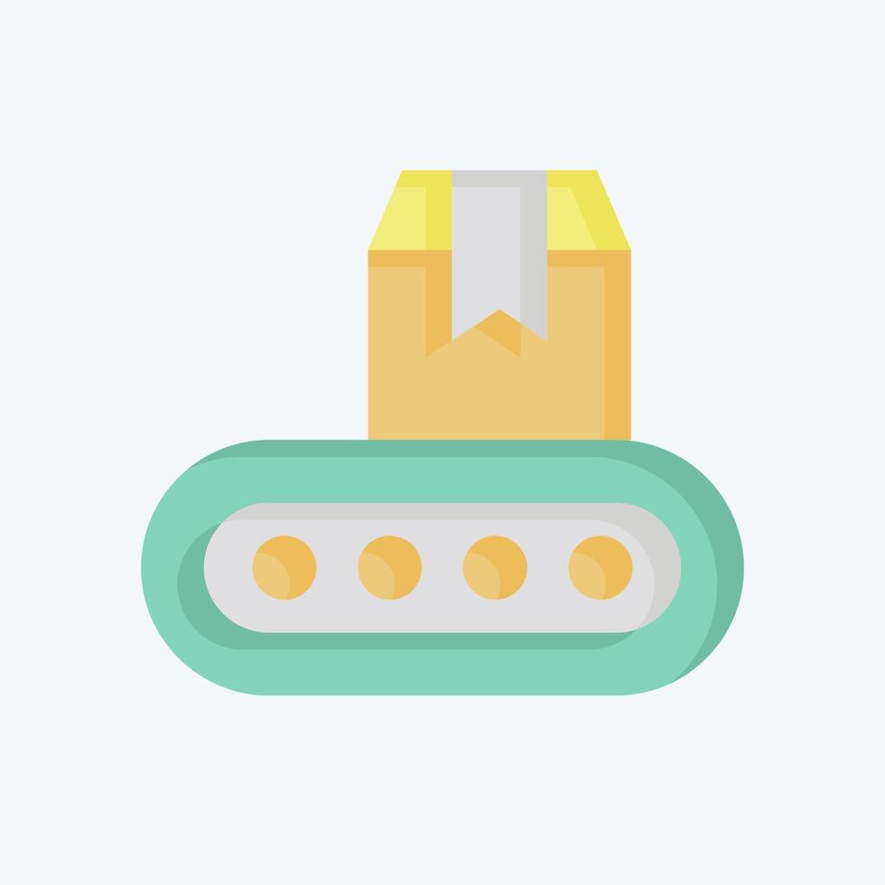 Icon Industrial Robot. related to Industry symbol. flat style. design editable vector