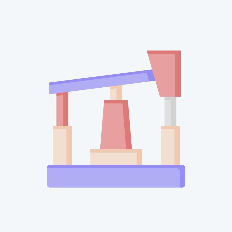 Icon Oil Pump. related to Industry symbol. flat style. design editable vector