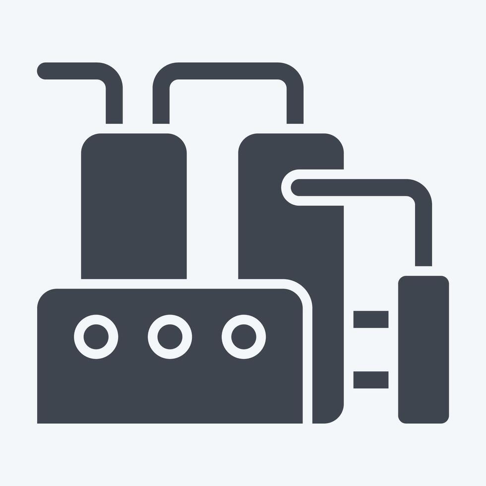 Icon Refinery. related to Industry symbol. glyph style. design editable vector