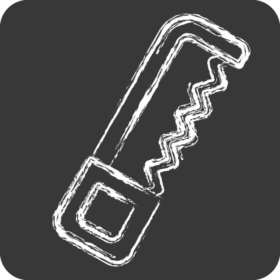 Icon Coping Saw. related to Repair Tools symbol. chalk Style. design editable vector