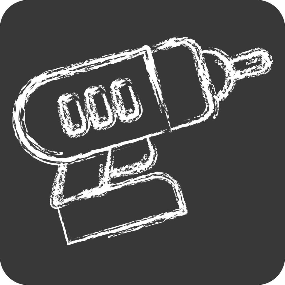 Icon Drill. related to Repair Tools symbol. chalk Style. design editable vector