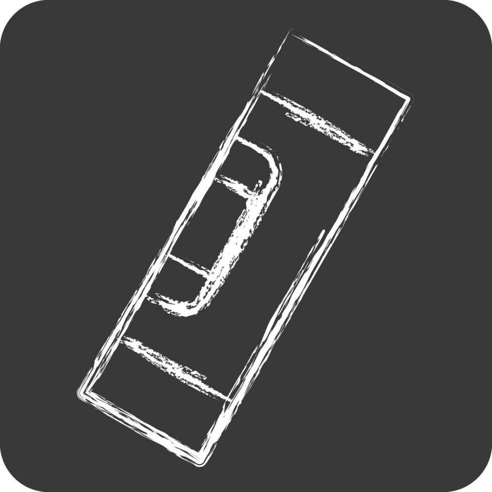 Icon Spirit Level. related to Repair Tools symbol. chalk Style. design editable vector
