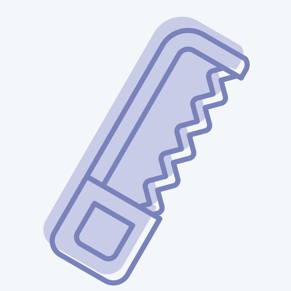 Icon Coping Saw. related to Repair Tools symbol. two tone style. design editable vector