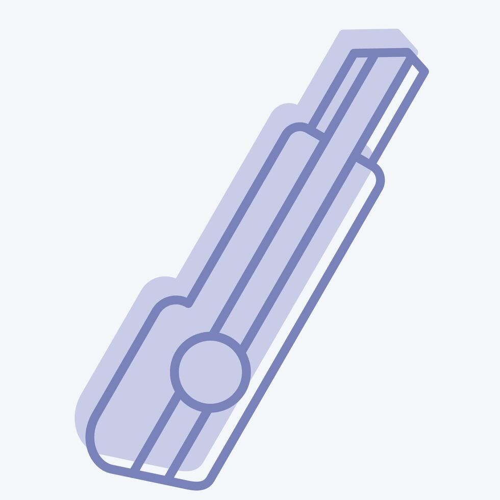 Icon Cutter. related to Repair Tools symbol. two tone style. design editable vector