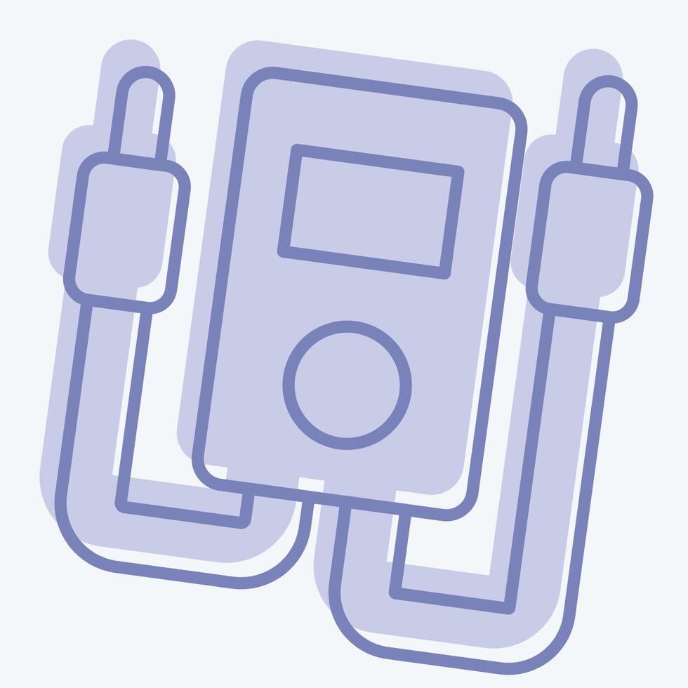 Icon Electrical Meter. related to Repair Tools symbol. two tone style. design editable vector