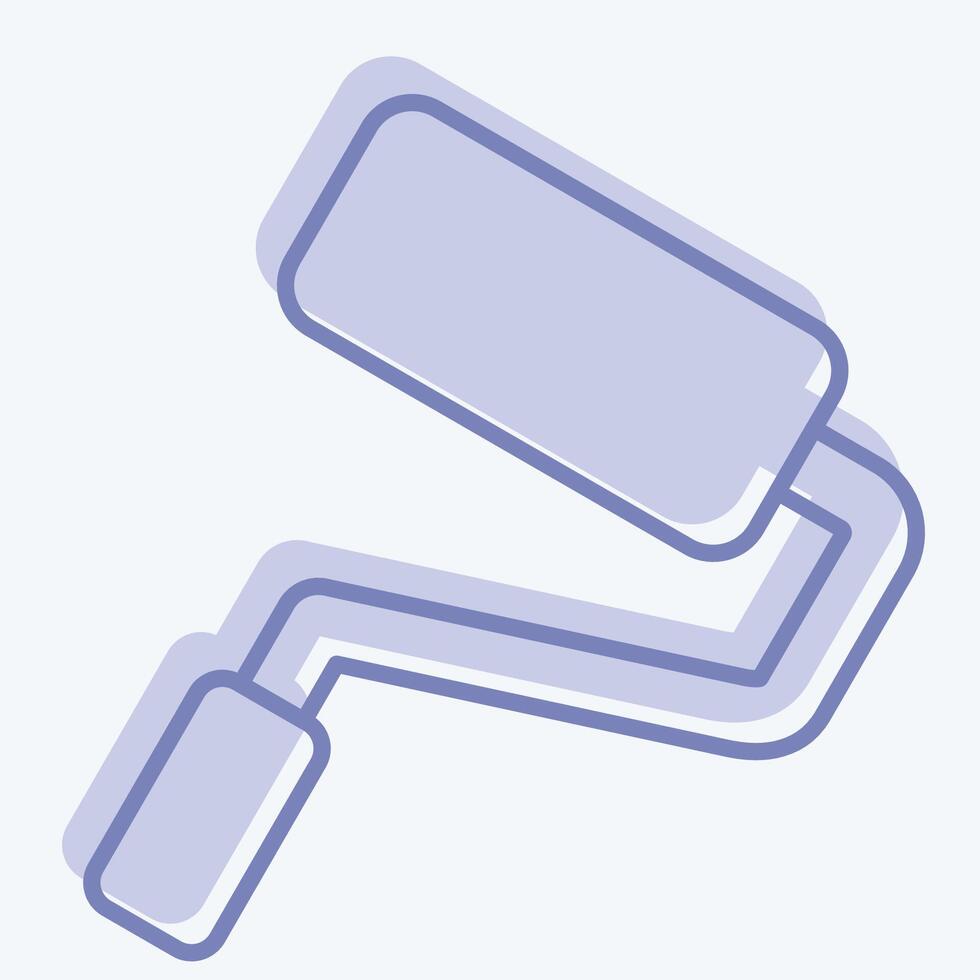 Icon Paint Roller. related to Repair Tools symbol. two tone style. design editable vector