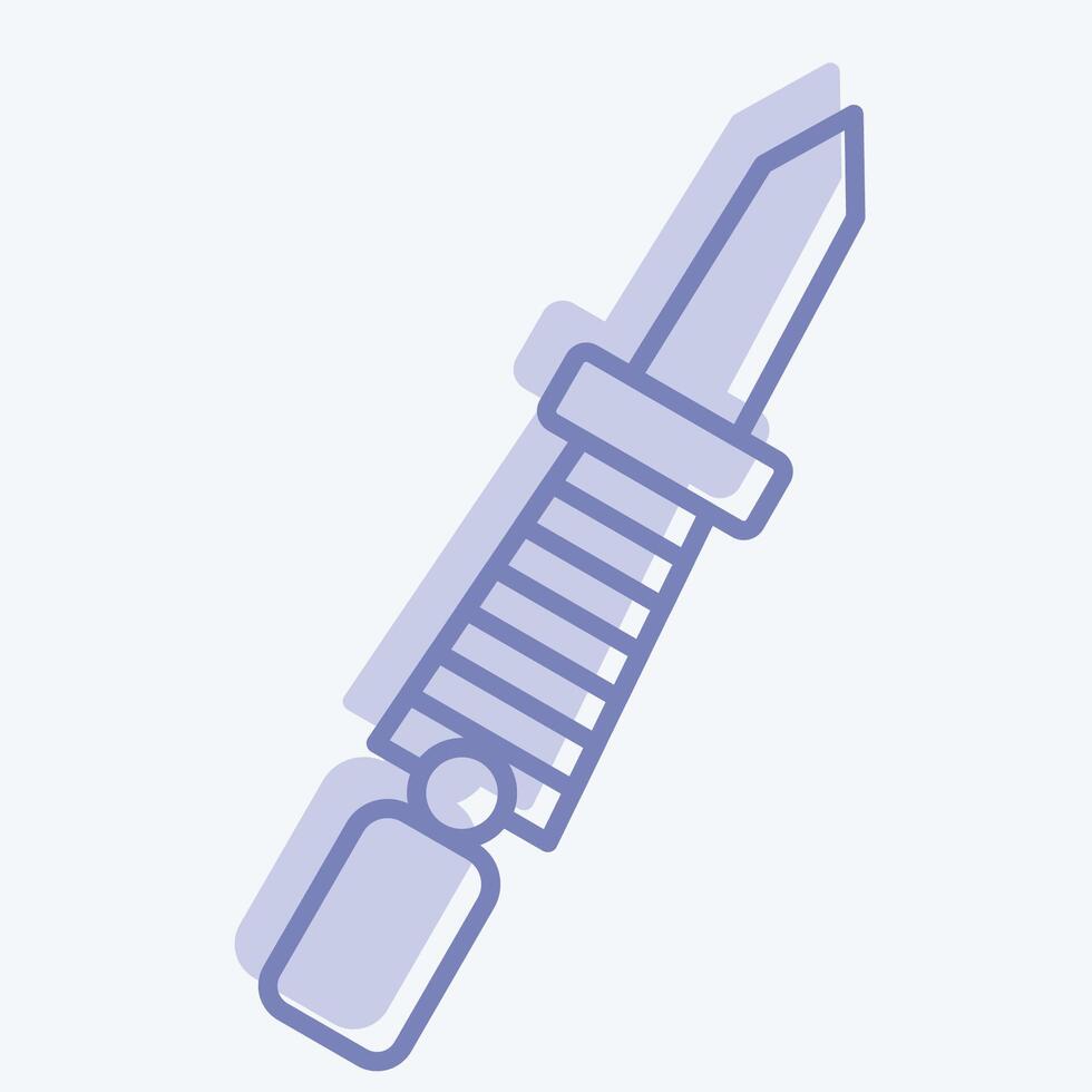 Icon Nail Punch. related to Repair Tools symbol. two tone style. design editable vector