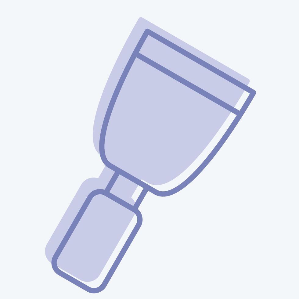 Icon Paint Trowel. related to Repair Tools symbol. two tone style. design editable vector
