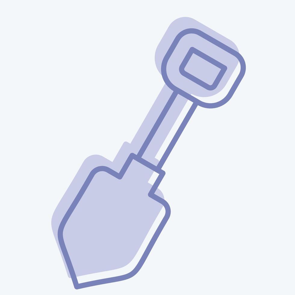 Icon Showel. related to Repair Tools symbol. two tone style. design editable vector