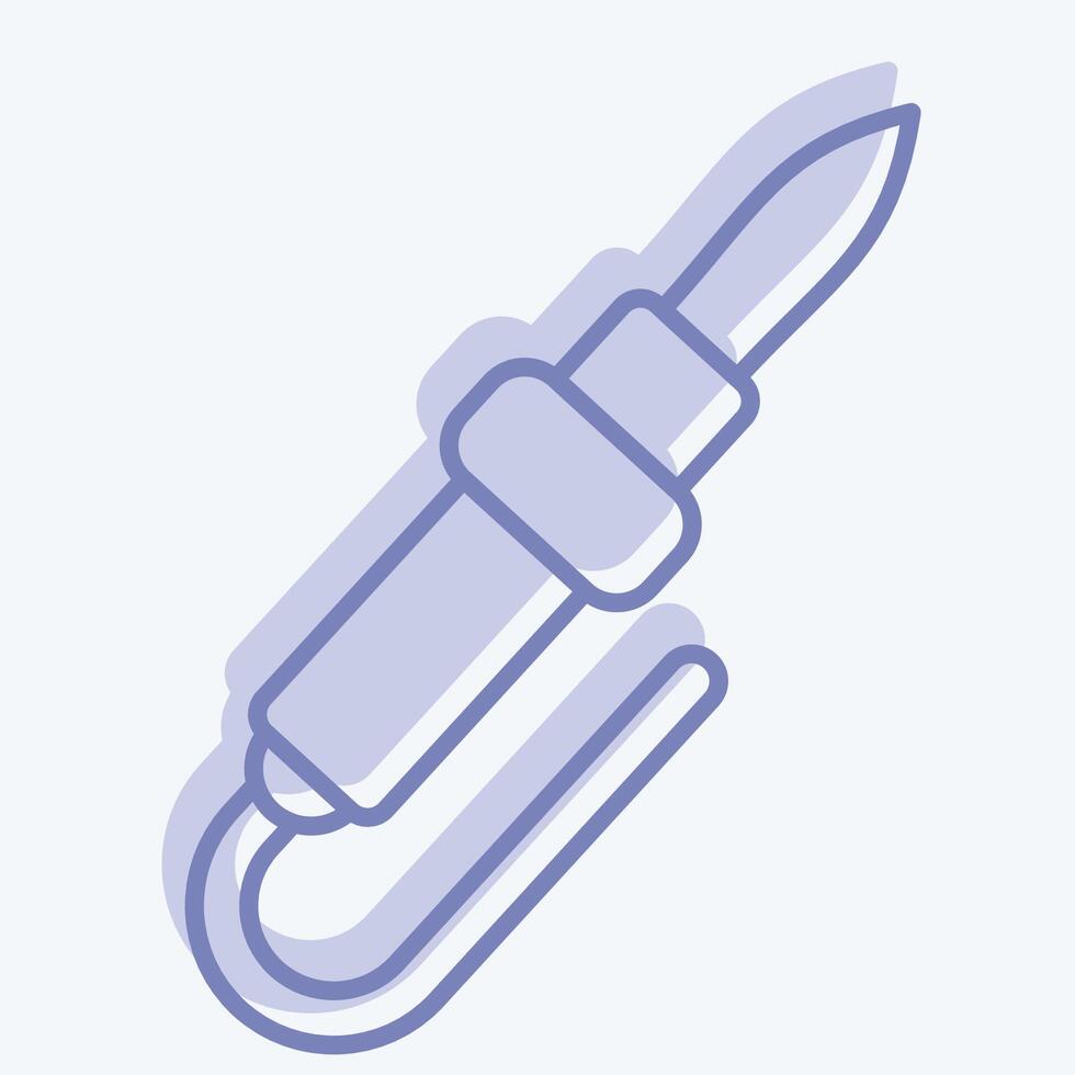 Icon Soldering Iron. related to Repair Tools symbol. two tone style. design editable vector