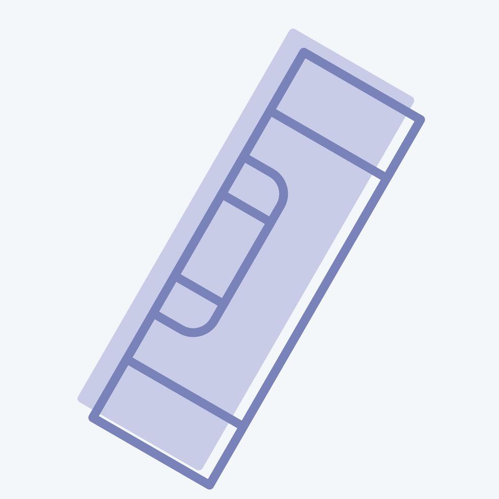 Icon Spirit Level. related to Repair Tools symbol. two tone style. design editable vector