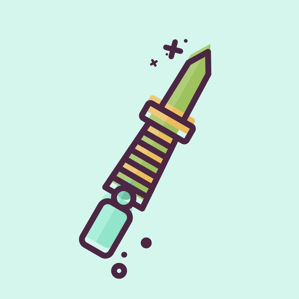 Icon Nail Punch. related to Repair Tools symbol. MBE style. design editable vector