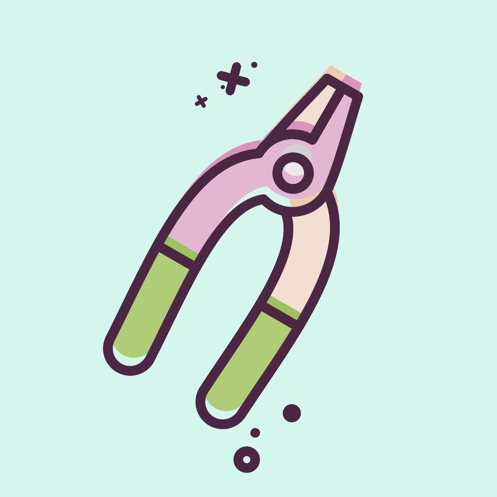 Icon Pliers. related to Repair Tools symbol. MBE style. design editable vector