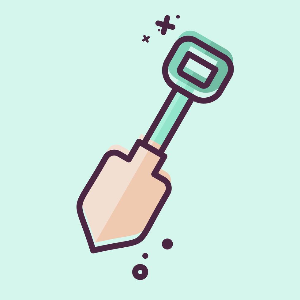 Icon Showel. related to Repair Tools symbol. MBE style. design editable vector