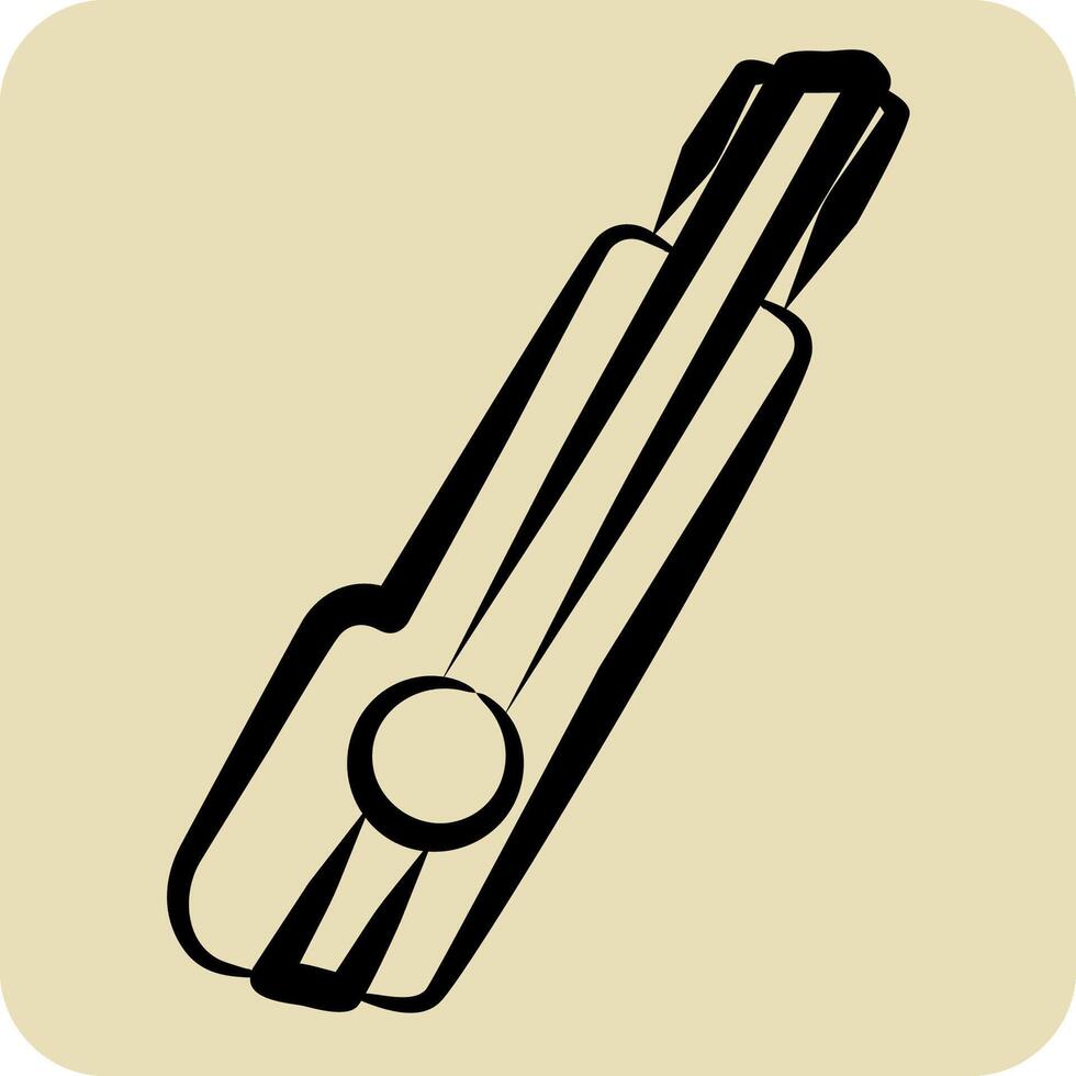Icon Cutter. related to Repair Tools symbol. hand drawn style. design editable vector