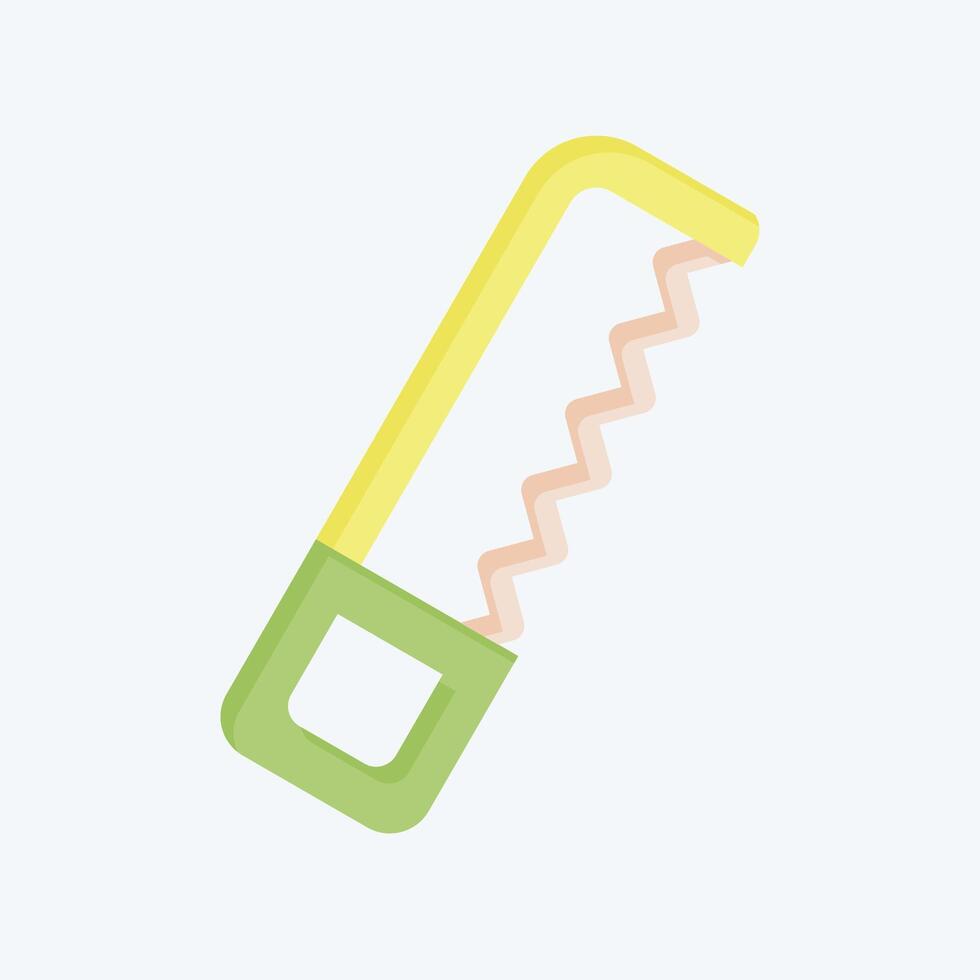 Icon Coping Saw. related to Repair Tools symbol. flat style. design editable vector