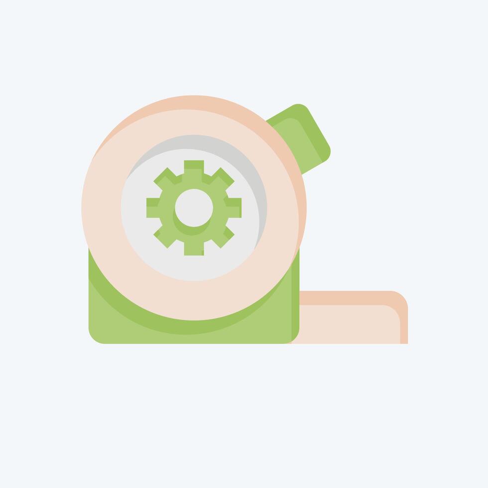 Icon Measure Tape. related to Repair Tools symbol. flat style. design editable vector