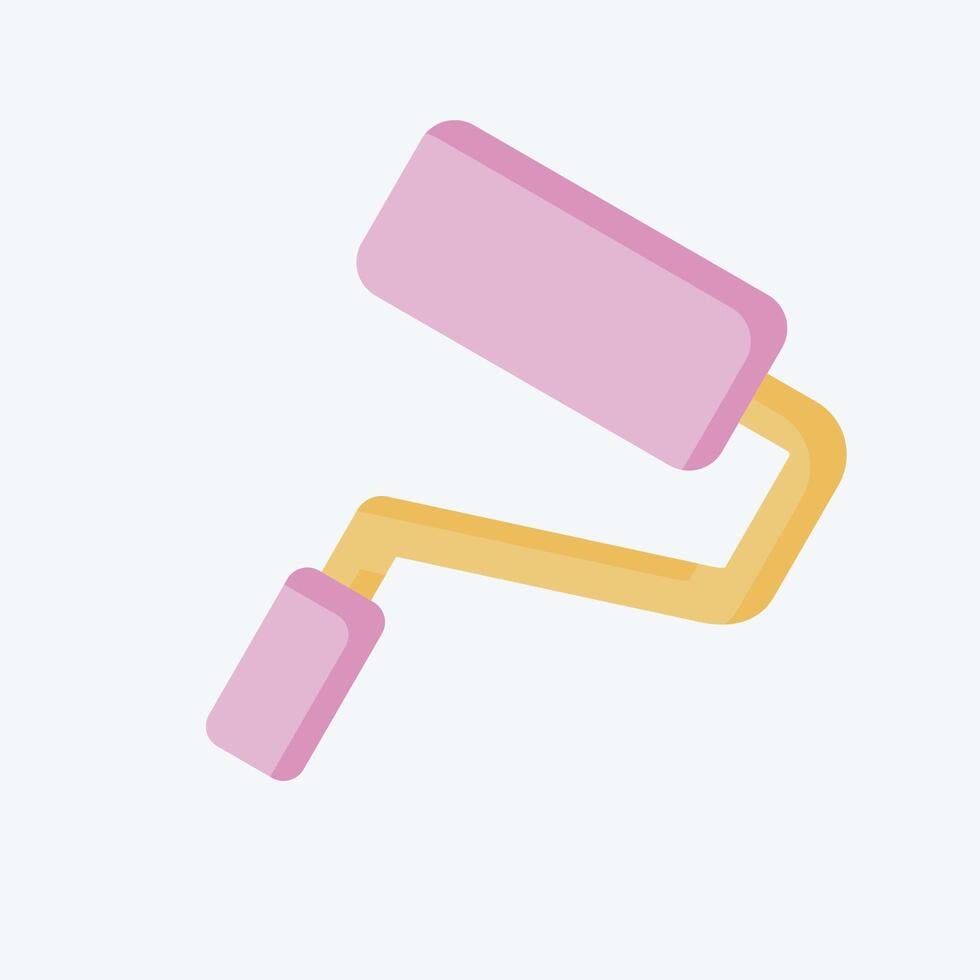 Icon Paint Roller. related to Repair Tools symbol. flat style. design editable vector