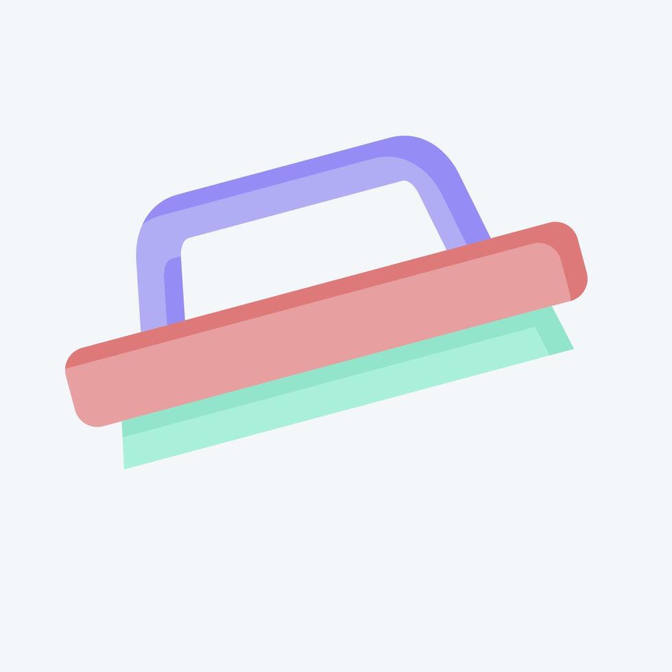 Icon Wood Trowel. related to Repair Tools symbol. flat style. design editable vector