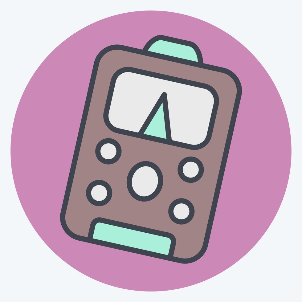 Icon Power Meter. related to Repair Tools symbol. color mate style. design editable vector