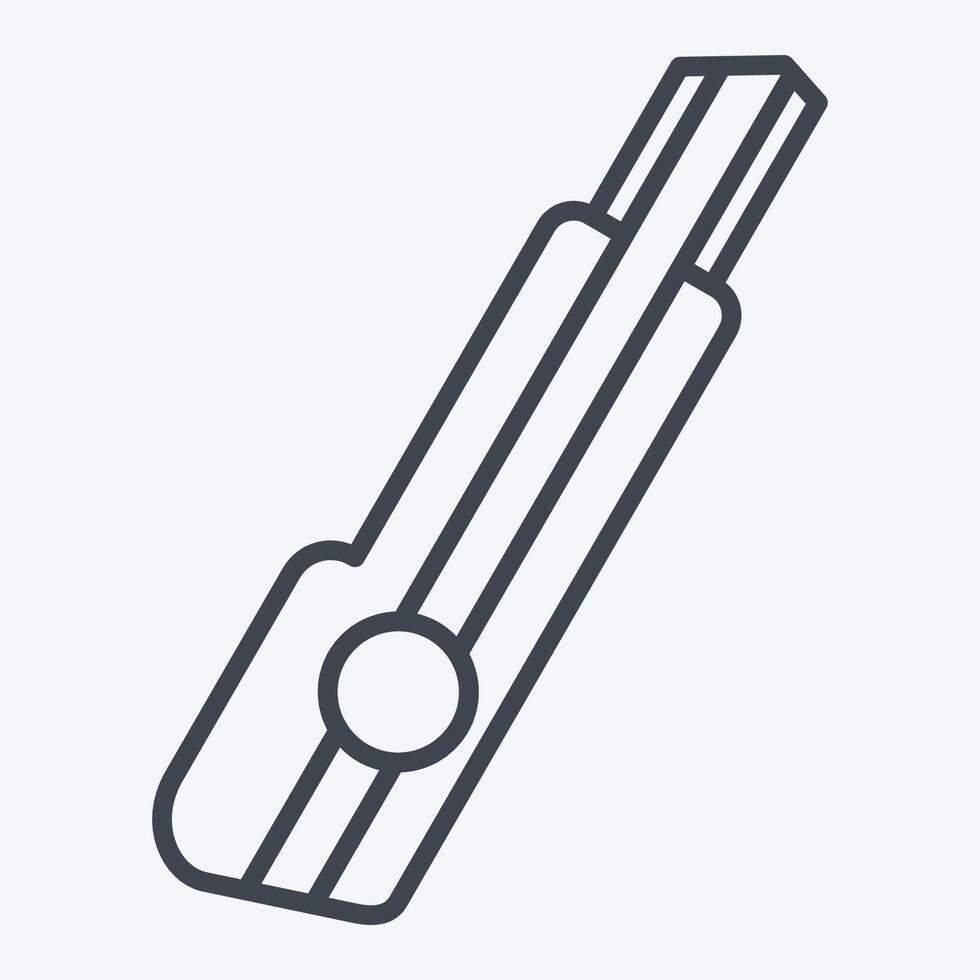 Icon Cutter. related to Repair Tools symbol. line style. design editable vector