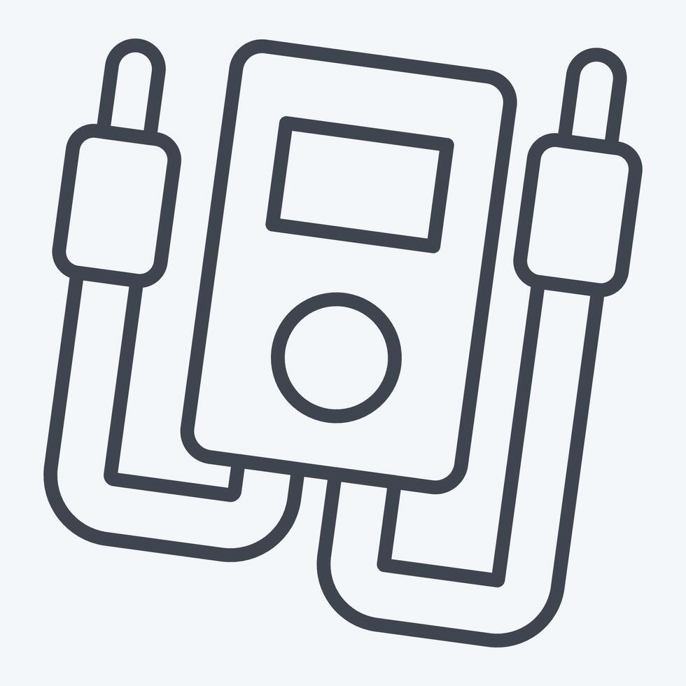 Icon Electrical Meter. related to Repair Tools symbol. line style. design editable vector